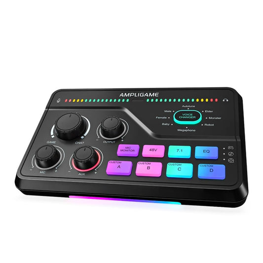 FIFINE SC8 AmpliGame USB Gaming Audio Mixer