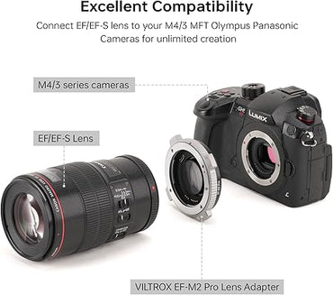 VILTROX EF-M2 Pro Lens Mount Adapter Auto Focus 0.71x