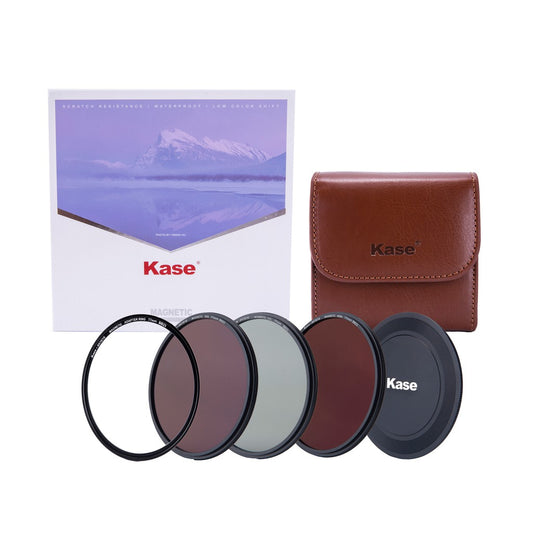 Kase Skyeye Magnetic Entry Level ND Kit filter (CPL/ND8/ND64/adapter ring/filter bag/front lens cap)