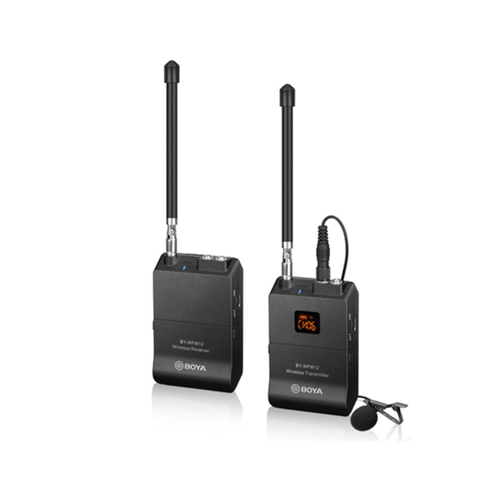 BY-WFM12 Wireless recording microphone.VHF wave with its own frequency band with 12 wave channels