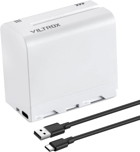 Viltrox NP-F970 / F750 / F550 Battery with Integrated Genuine Type-C Charger |Kingcom