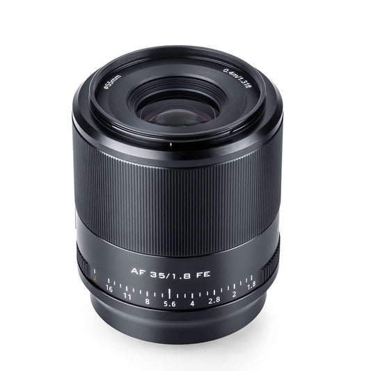 Viltrox AF 35mm F1.8 FE standard lens for Sony A7 III A7 IV A7C cameras.
