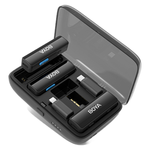 Boya Link - 3 in 1 wireless recording microphone for Phones/Cameras