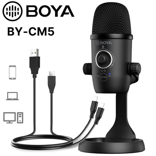 BOYA BY-CM5 - Recording microphone for Android Phones (Type-C) and Laptops (USB)