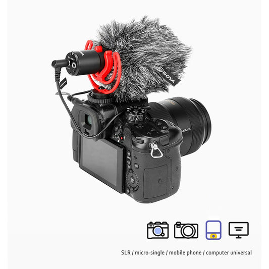 Recording Microphone for Phones and Cameras with 3.5mm port - BOYA BY-MM1+