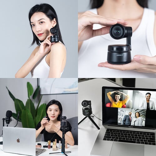 Webcam OBSBOT Tiny AI - PTZ ដំណើរការដោយ AI សម្រាប់កុំព្យូទ័រលើតុ និងកុំព្យូទ័រយួរដៃ