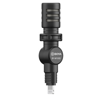 BOYA BY-M100D Lighting port – Plug-in recording mic for iPhone (Lightning)