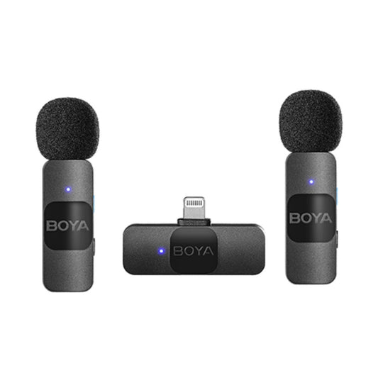 Boya BY-V2 Best Wireless Recording Microphone for iPhone Lightning (Twin Version)
