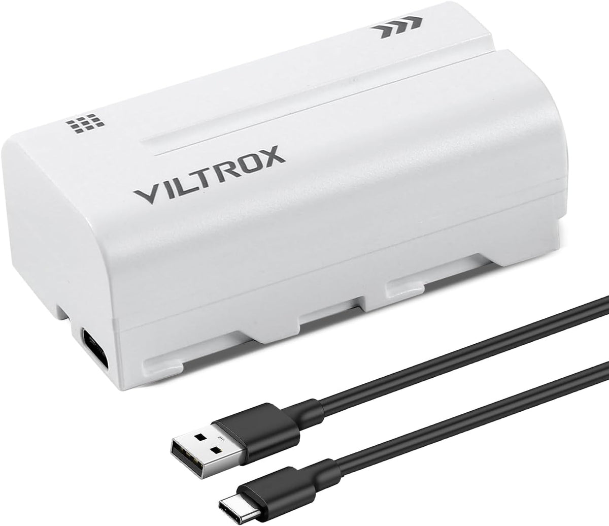 អាគុយ Viltrox NP-F970 / F750 / F550 ជាមួយឆ្នាំងសាក Type-C ពិតប្រាកដរួមបញ្ចូលគ្នា | Kingcom