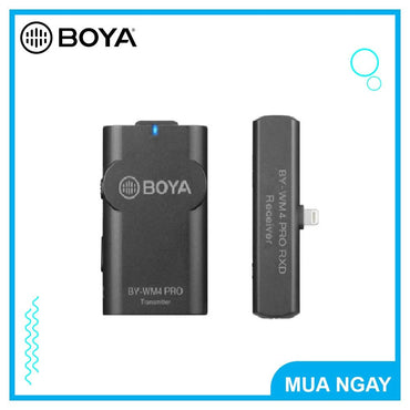 Boya BY-WM4 Pro K3 Wireless recording mic for iPhone (Lightning)