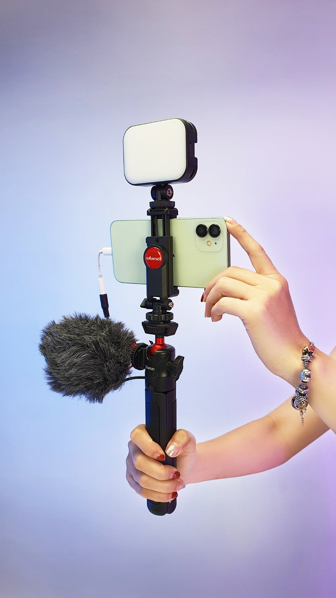 Photocity Youtuber KIT S3 – ឧបករណ៍ថតវីដេអូសម្រាប់ទូរស័ព្ទមានរន្ធដោត 3.5mm