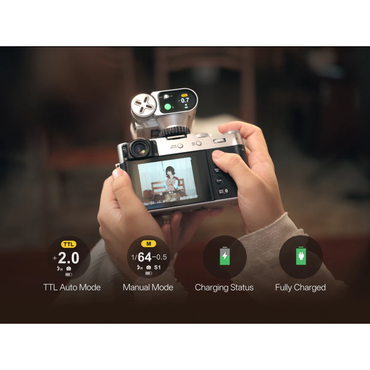 Viltrox Vintage Z1 Pro Auto TTL, HSS 1/8000s Flash for Genuine Sony, Fujifilm, Nikon, Canon Cameras |Kingcom