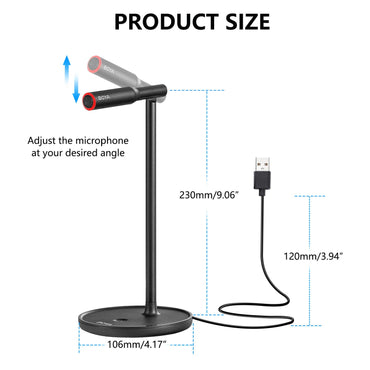 Boya BY-CM1 - USB Type C Wired Cardioid Microphone For Windows / Mac