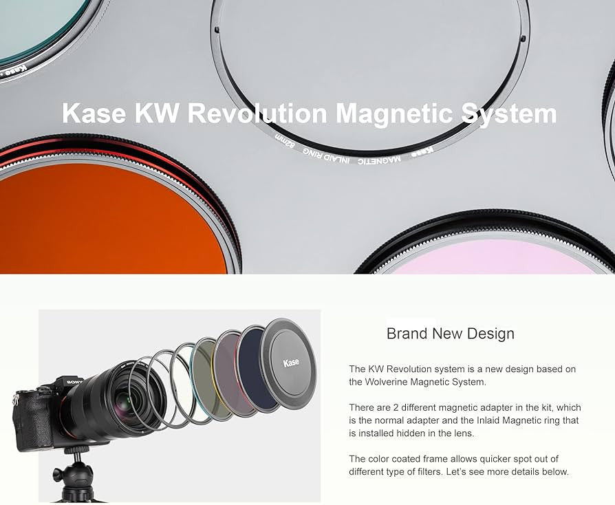 Kase KW Revolution Entry Kit Filter (CPL / ND8 / ND64) (67mm - 95mm)