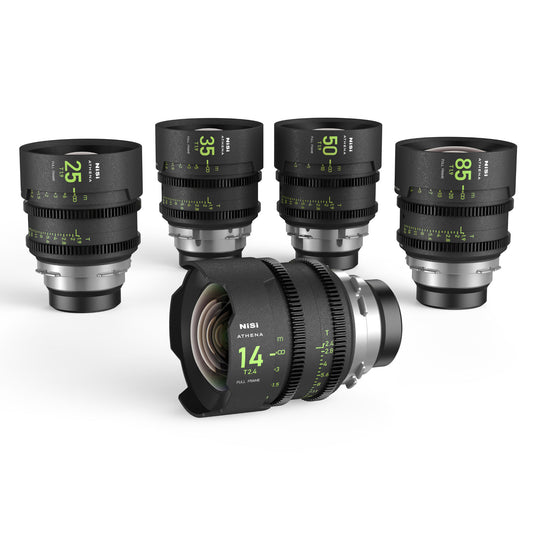 NISI ATHENA Prime T2.4/1.9 Full-Frame 5-Lens Kit (FULL VAT)