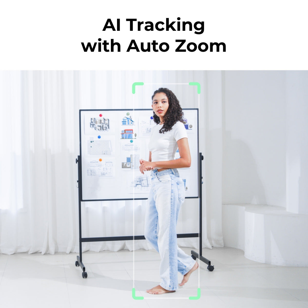 កាមេរ៉ា Webcam OBSBOT Tiny SE 1080p AI PTZ ជាមួយមុខងារតាមដានភាពស្រស់ស្អាត និងប្រធានបទ