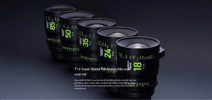 NISI AUREUS PRIME T1.4 Cinema ឈុតកញ្ចក់ 5-Lens (ARRI PL) - រួមបញ្ចូលអាករពេញលេញ