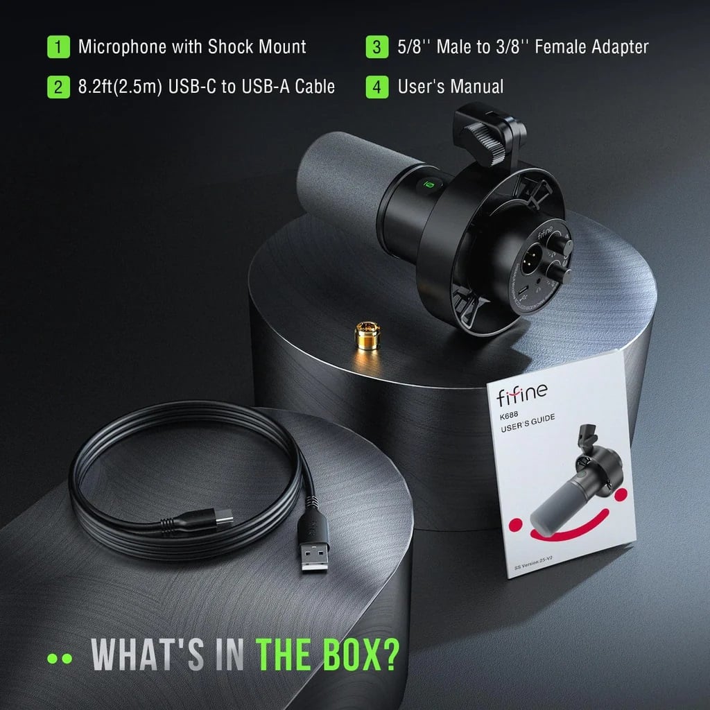 FIFINE K688 AmpliTank Micro Dynamic USB & XLR Ports