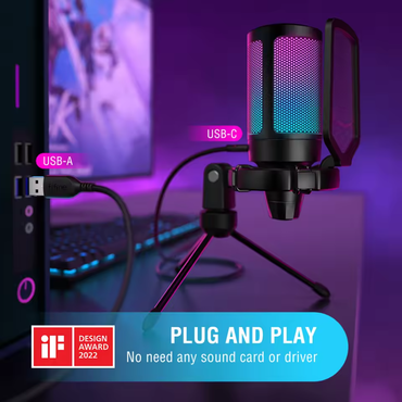 Fifine A6 / A6V Gaming Recording Mic Genuine USB Port |Kingcom