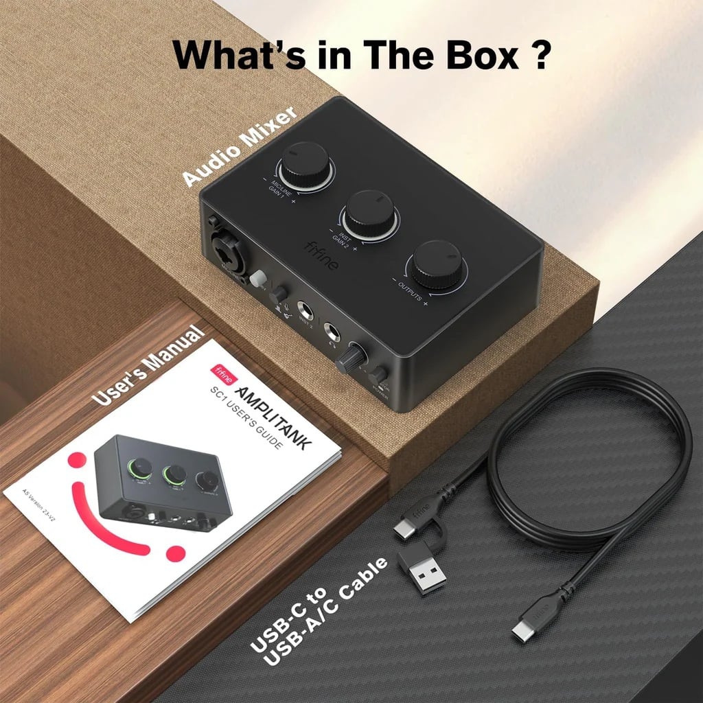 Fifine SC1 USB Interface Power Supply 48V XLR Input