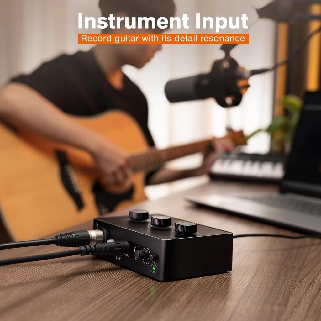 Fifine SC1 USB Interface Power Supply 48V XLR Input