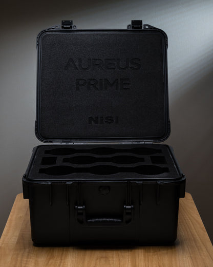 ប្រអប់ដាក់កញ្ចក់កាមេរ៉ា NiSi AUREUS Cinema Lens Hardshell សម្រាប់កញ្ចក់ ៨ (អាចដាក់កញ្ចក់ AUREUS Cinema បាន ៨)