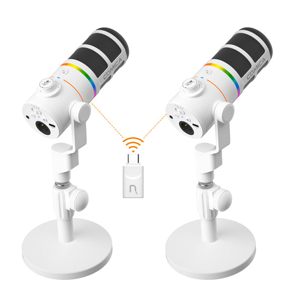 មីក្រូហ្វូនឥតខ្សែ Comica EJoy D10 PRO RGB Cardioid Dynamic