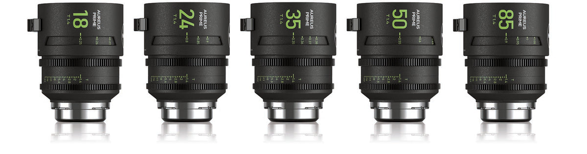 NISI AUREUS PRIME T1.4 Cinema ឈុតកញ្ចក់ 5-Lens (ARRI PL) - រួមបញ្ចូលអាករពេញលេញ
