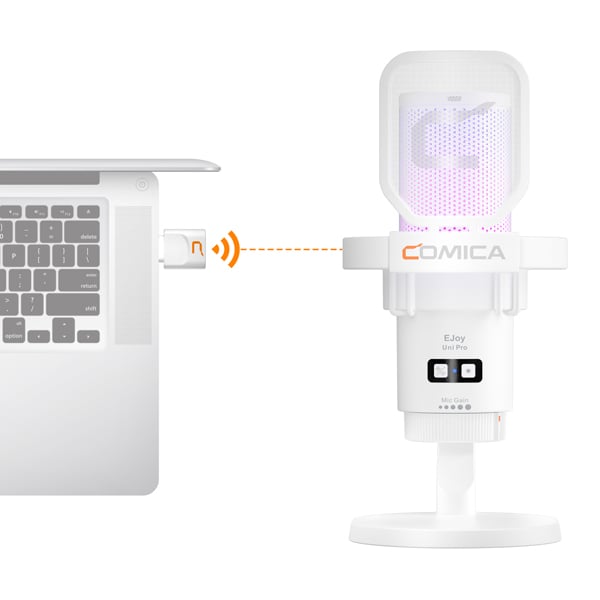 Micro Comica EJoy Uni Pro RGB ឥតខ្សែ និង USB Studio ម៉ាកសុទ្ធ |Kingcom