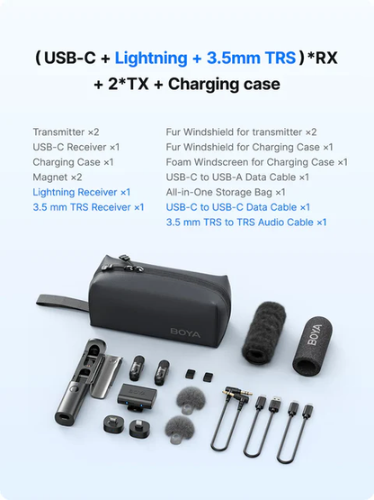 BOYA MAGIC -03 Wireless Mini Recording Mic Integrating Genuine AI Technology |Kingcom