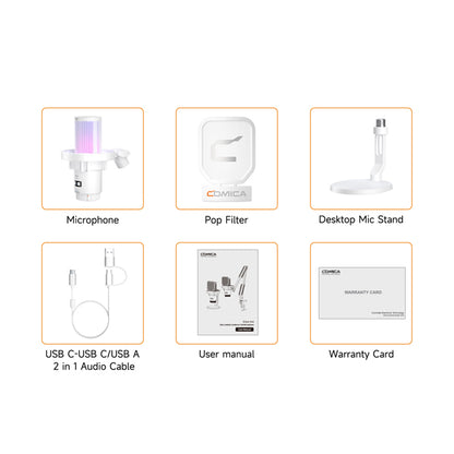 Micro USB Comica EJoy Uni RGB Condenser & Boom Arm Professional | Kingcom