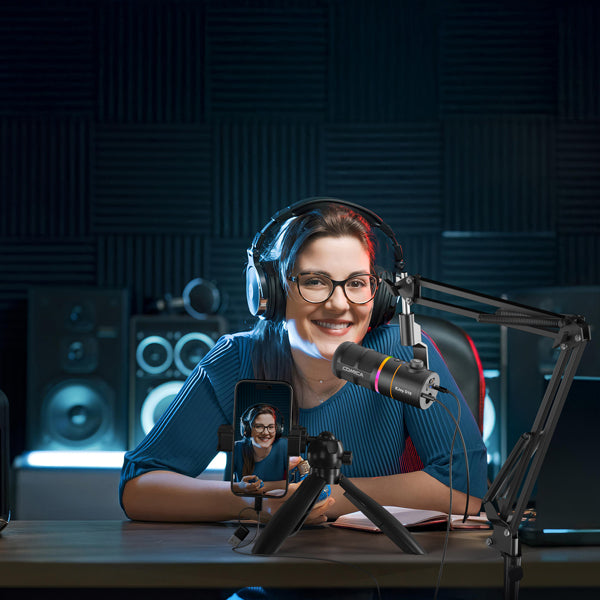 មីក្រូហ្វូន Dynamic Cardioid RGB Comica EJoy D10