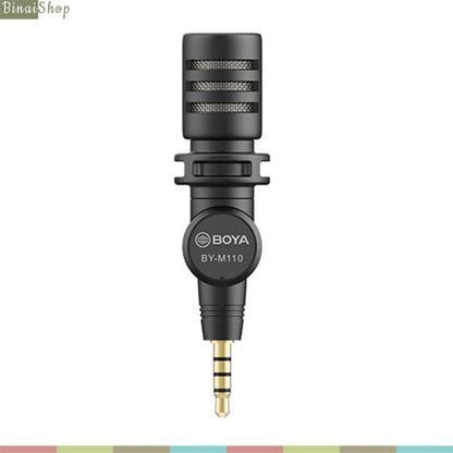 BOYA BY-M110 – ម៉ៃក្រូហ្វូនថតសំឡេង Jack TRRS 3.5mm សម្រាប់ទូរស័ព្ទ