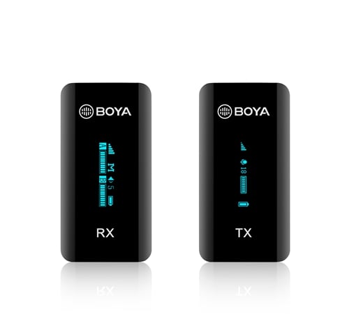 BOYA BY-XM6 S1 / BY-XM6 S2 / BY-XM6 K1 / BY-XM6 K2 - Compact 2.4GHz wireless recording mic