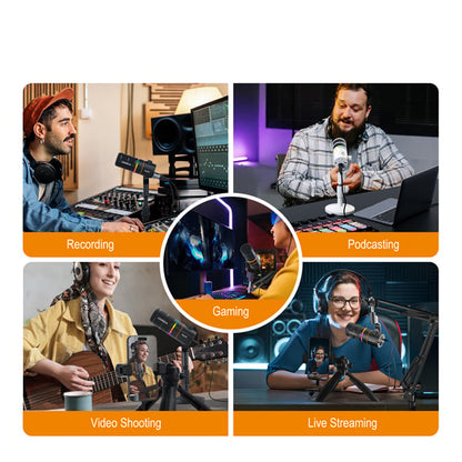 មីក្រូហ្វូន Dynamic Cardioid RGB Comica EJoy D10