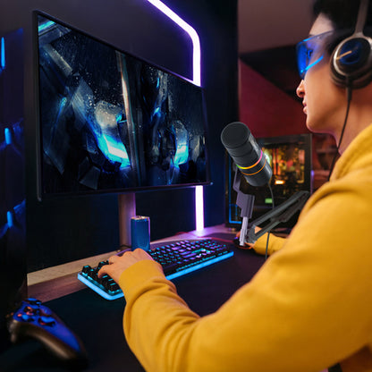 មីក្រូហ្វូនឥតខ្សែ Comica EJoy D10 PRO RGB Cardioid Dynamic