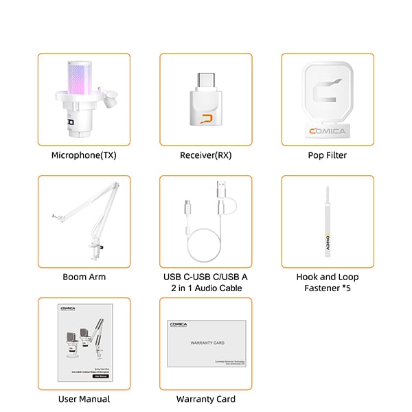 Micro Comica EJoy Uni Pro RGB ឥតខ្សែ និង USB Studio ម៉ាកសុទ្ធ |Kingcom