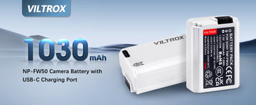 Viltrox TNP-FW50 battery integrates Type-C charging port for Sony cameras