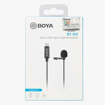 Boya BY-M3 lapel microphone with TYPE C connection port (FB238)