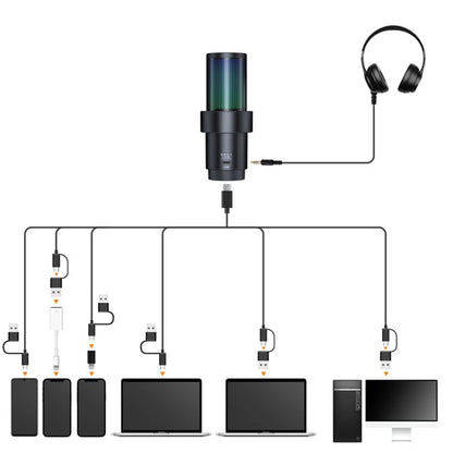Micro Comica EJoy Uni Pro RGB ឥតខ្សែ និង USB Studio ម៉ាកសុទ្ធ |Kingcom
