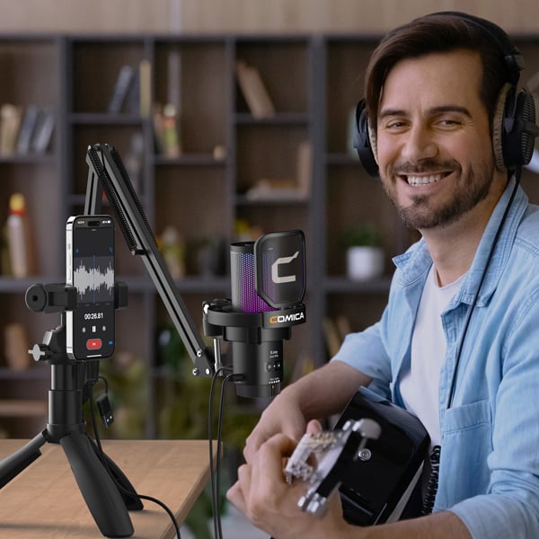 Micro USB Comica EJoy Uni RGB Condenser & Boom Arm Professional | Kingcom