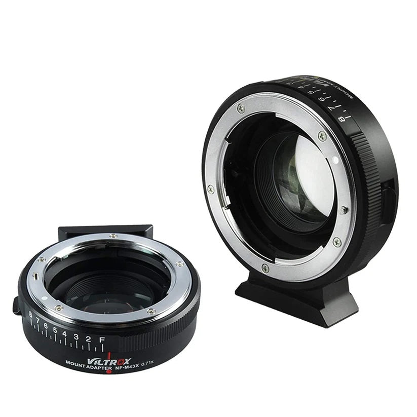 Viltrox NF-M43X Mount Adapter (Nikon F To M43) Speed Booster 0.71x |Kingcom