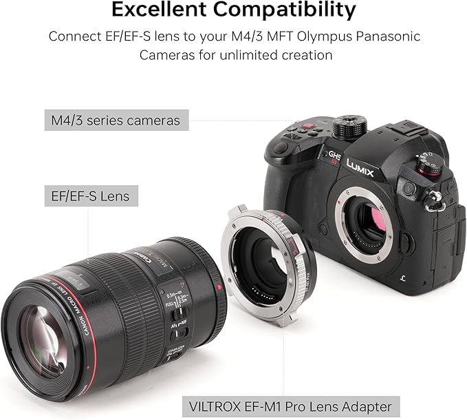 អាដាប់ទ័រ Lens VILTROX EF-M1 Pro Auto Focus
