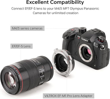 អាដាប់ទ័រ Lens VILTROX EF-M1 Pro Auto Focus