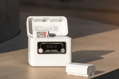 Viltrox BT-FZ100 / BT-W235 / BT-EL15 / BT-E6 camera battery charging box integrates backup charging function