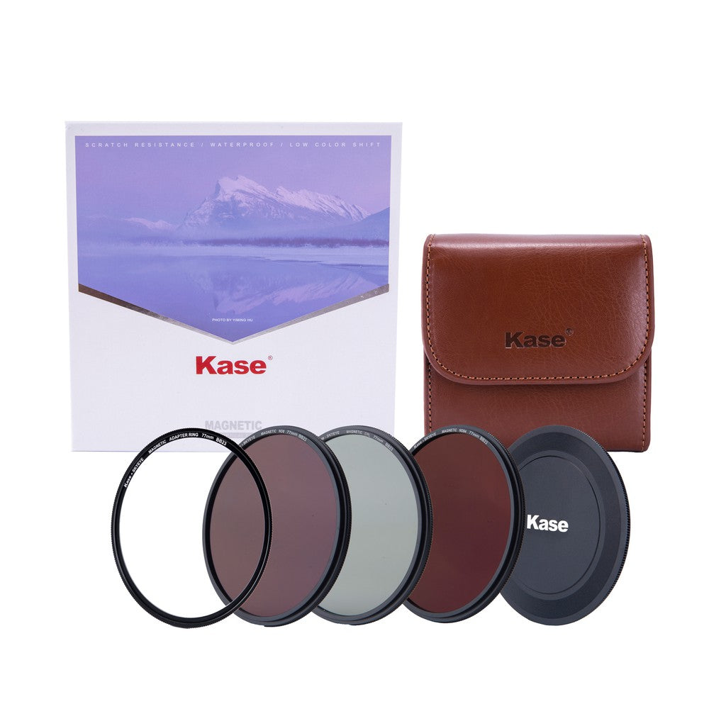 Kase Skyeye Magnetic Entry Level ND Kit filter (CPL/ND8/ND64/adapter ring/filter bag/front lens cap)