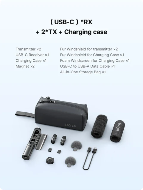 BOYA MAGIC -03 Wireless Mini Recording Mic Integrating Genuine AI Technology |Kingcom