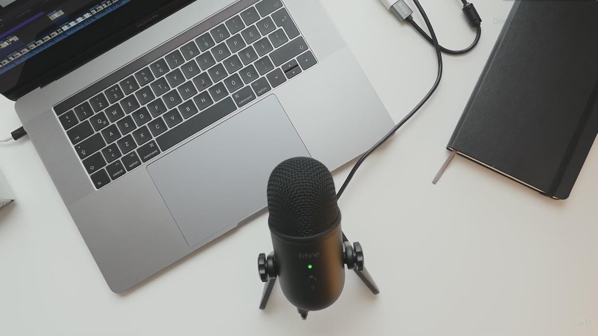 FIFINE K678 - USB-A Port Recording Condenser Microphone for PC/Laptop
