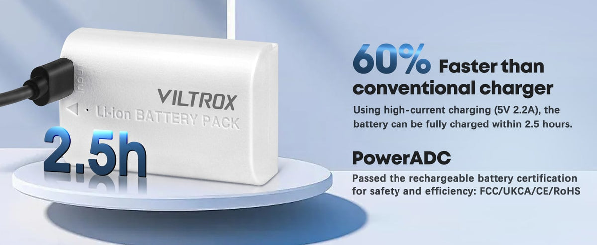 Viltrox TLP-E6 battery integrates Type-C charging port for Canon cameras