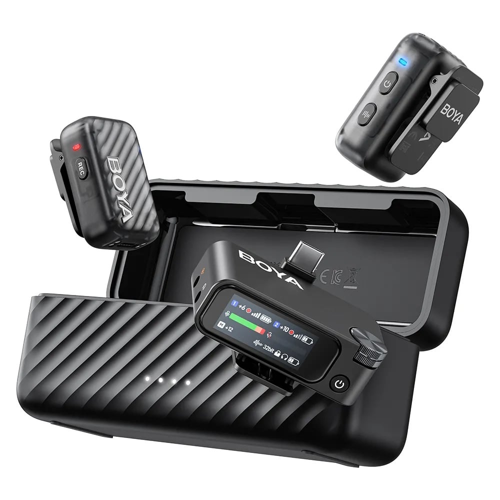 BOYA BOYAMIC 2 Wireless Microphone with Integrated AI Noise Canceling |Kingcom